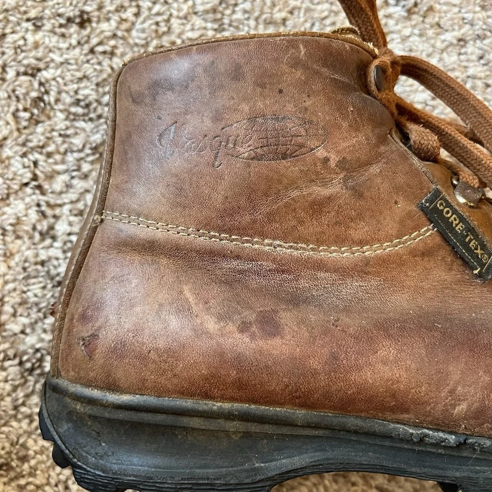Vintage Vasque Gore-Tex Womens Size 9 Brown Cowhide Leather Hiking Outdoor Boots